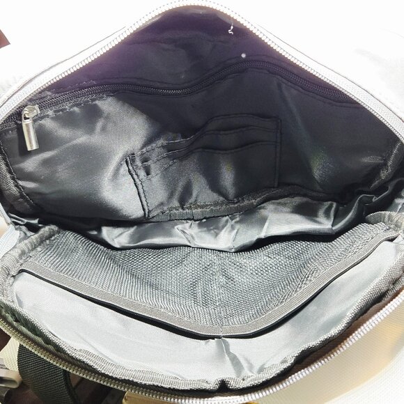 NIB UNISEX FASHION WAIST/SHOULDER GRAY FANNY PACK ADJUSTABLE BELT 8.5"X3"X6.5" - Picture 3 of 4